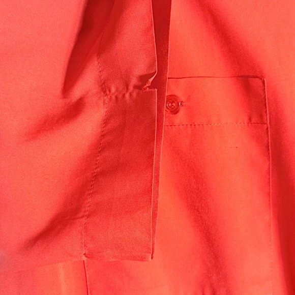 Vintage Diane Von Furstenberg Womens Medium Shirt Top Red Secretary Preppy Work - Picture 6 of 8